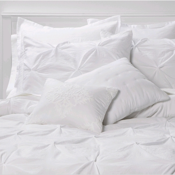 Threshold Other - White Queen 8pc Montvale Pinch Pleat Comforter Set- Threshold trend